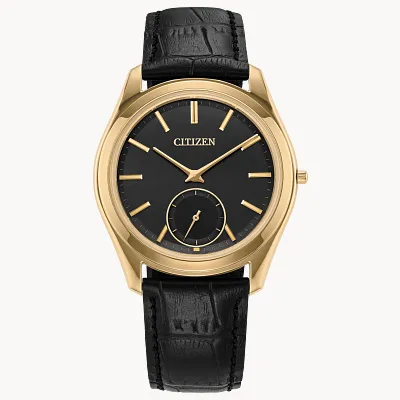 Eco-Drive One Black Dial Crocodile Strap AQ5022-02E | CITIZEN Eco-Drive One Black Dial Crocodile Strap AQ5022-02E | CITIZEN